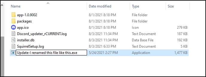 Rename Discord update file