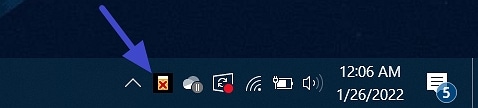 Tray icon mode - How the icon will appear on taskbar