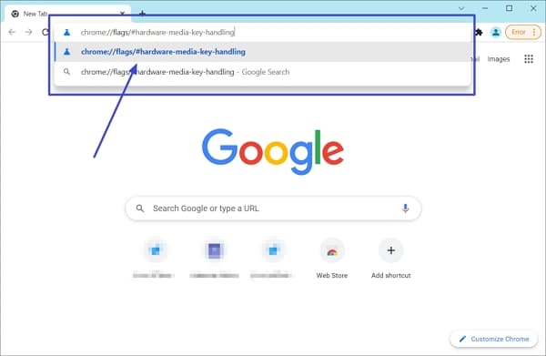 Google chrome - address bar