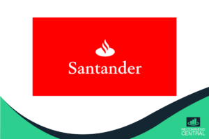 Logotipo Santander - fondo rojo